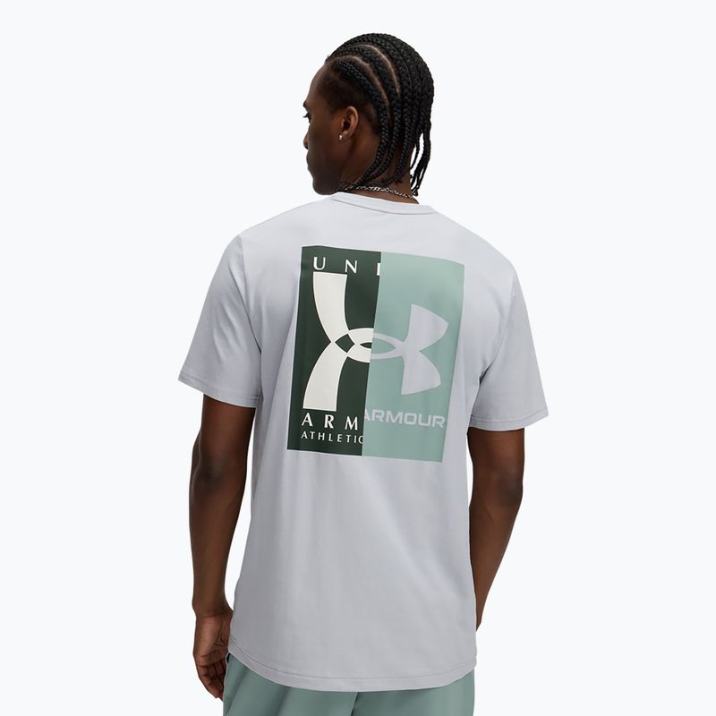 Vyriški marškinėliai Under Armour 60/40S Evol Logo mod gray/silica green/summit white 2
