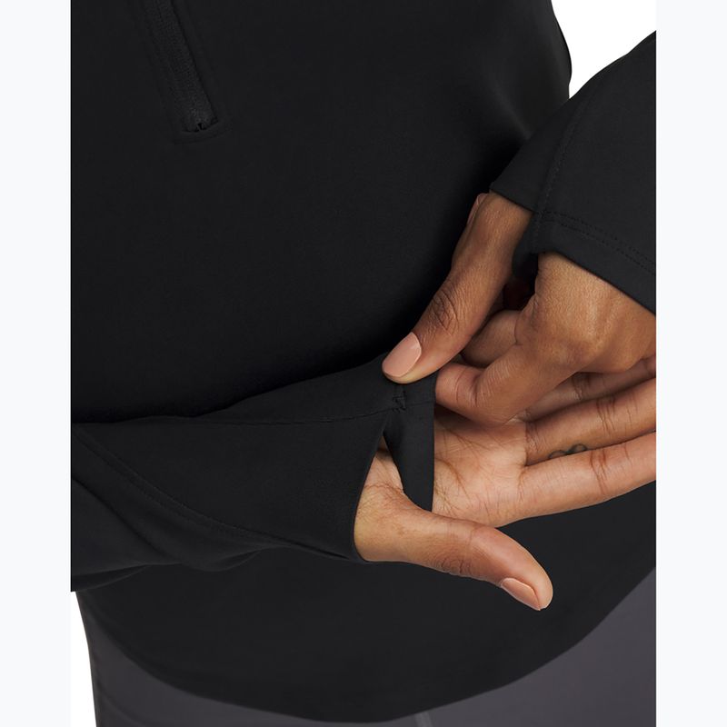 Moteriški marškinėliai ilgomis rankovėmis Under Armour Motion 1/2 Zip black/white 3