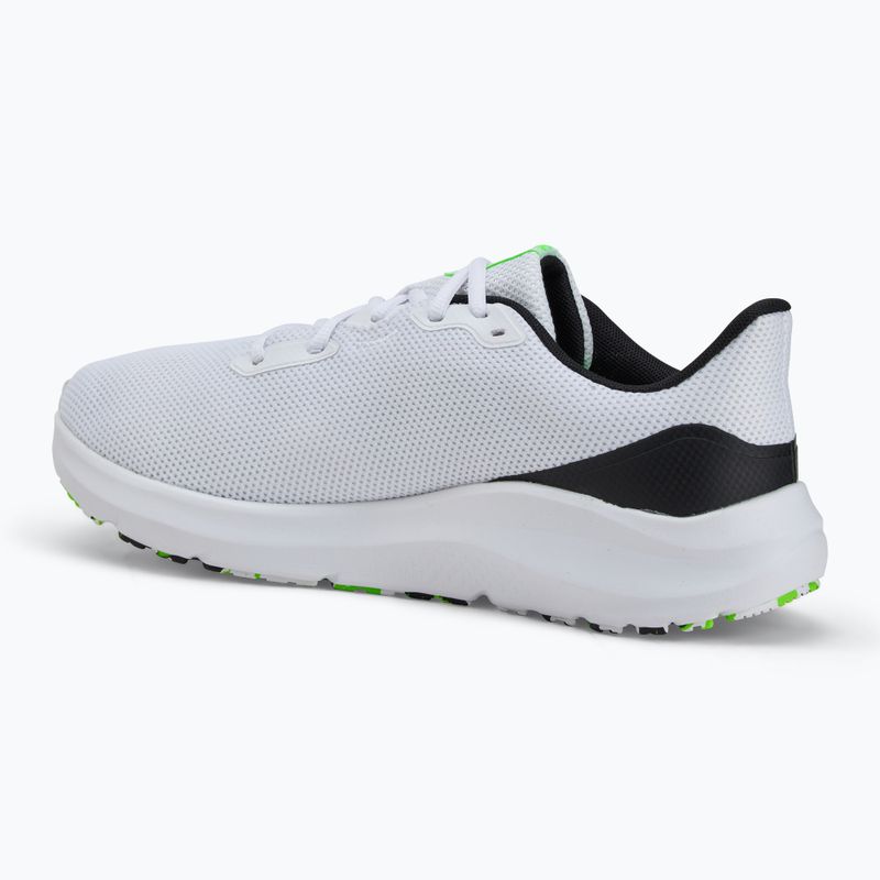 Vyriški bėgimo bateliai Under Armour Charged Pursuit 4 white/black/hyper green 3