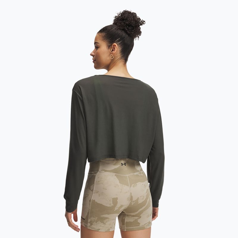 Moteriški marškinėliai ilgomis rankovėmis Under Armour Project Rock IP baroque green/city khaki/city khaki 3