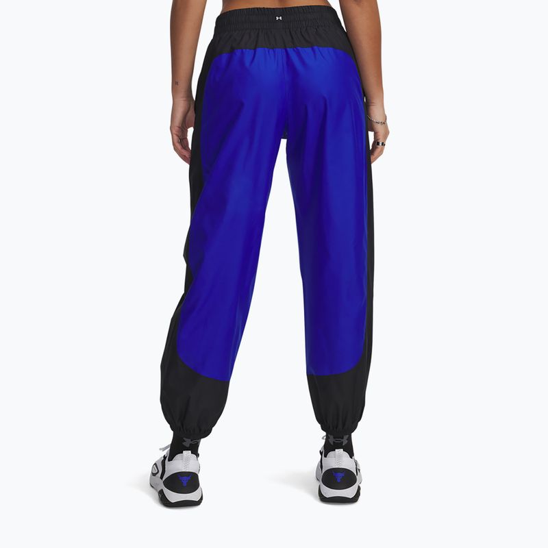 Moteriškos treniruočių kelnės Under Armour Project Rock Woven Bottom black 3