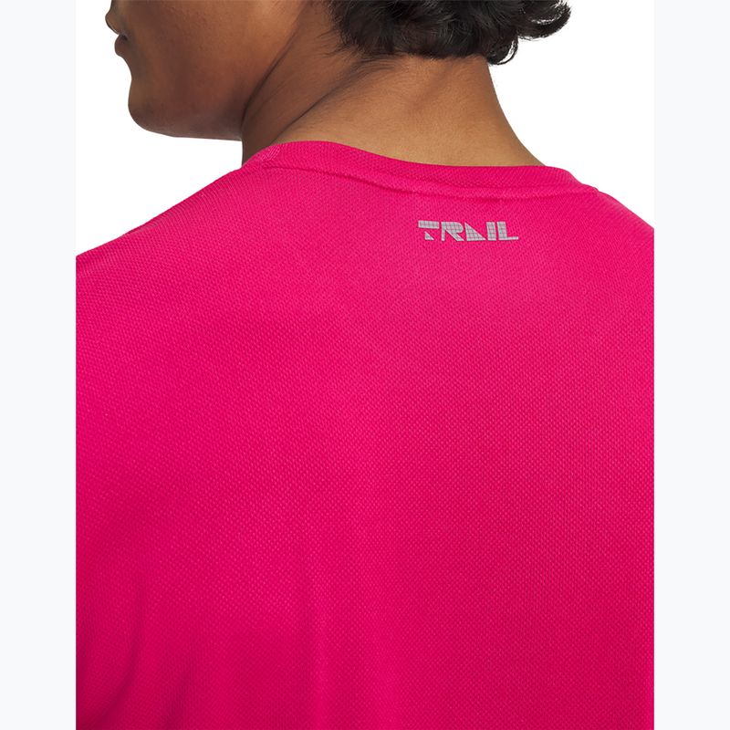 Vyriški bėgimo marškinėliai Under Armour Trail Run shaded fuchsia/reflective 3