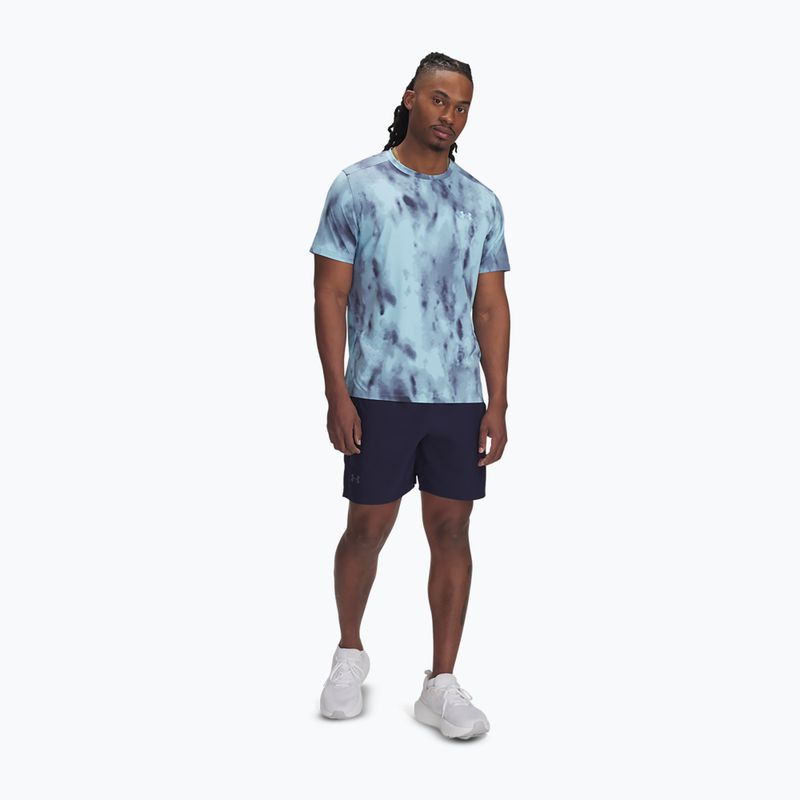 Vyriški bėgimo marškinėliai Under Armour Launch Elite Print stream/reflective 2