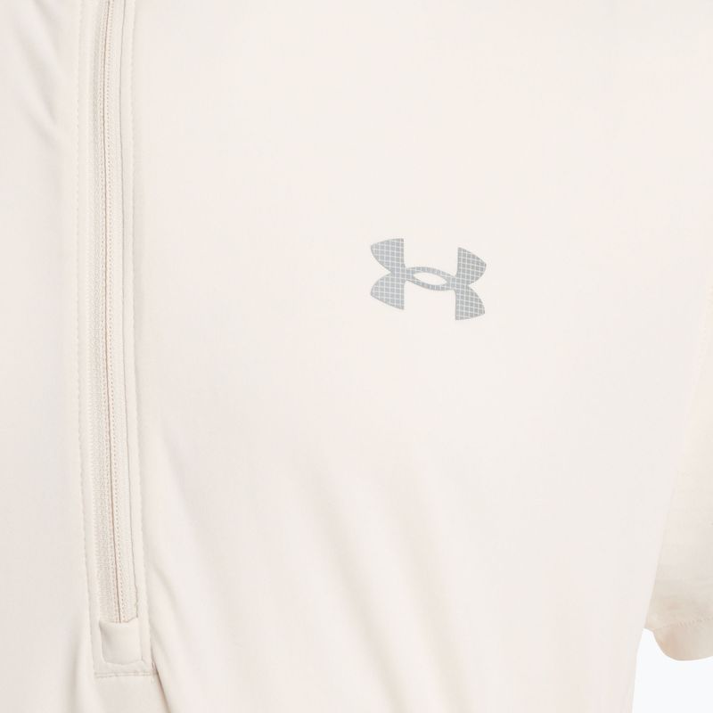 Vyriški bėgimo marškinėliai Under Armour Trail Run Zip stone/noble gold/reflective 3
