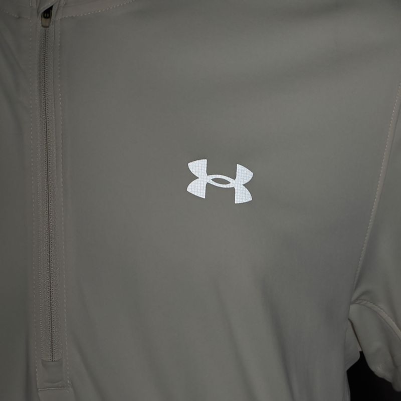Vyriški bėgimo marškinėliai Under Armour Trail Run Zip stone/noble gold/reflective 6
