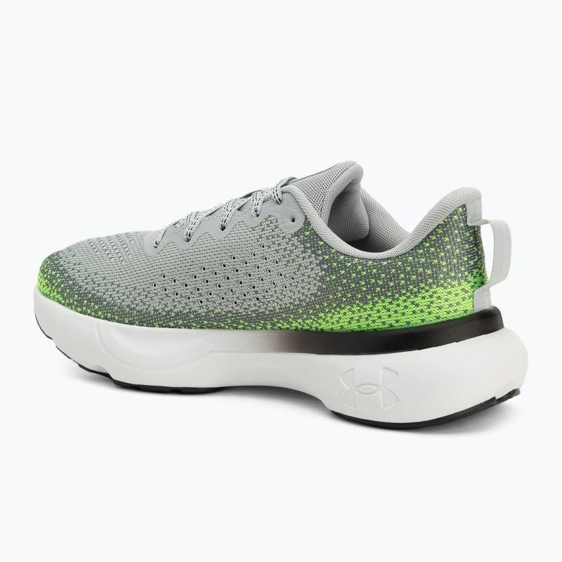Vyriški bėgimo batai Under Armour Infinite mod gray/hyper green/black 3