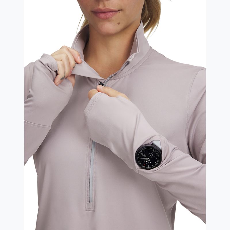 Moteriški bėgimo marškinėliai ilgomis rankovėmis Under Armour Launch Pro Half Zip gray dawn/reflective 3