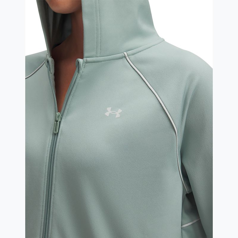 "Under Armour Rival Tricot silica green/hydro green" moteriškas sportinis kostiumas 4