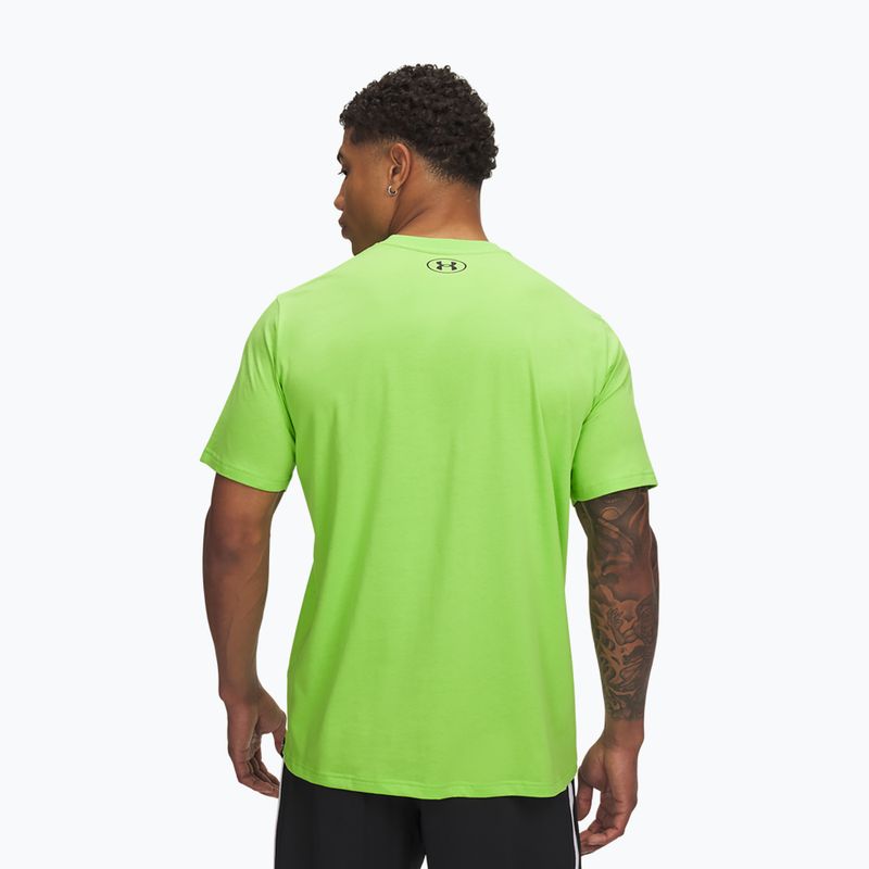 Vyriški treniruočių marškinėliai Under Armour Project Rock Payoff Graphic cyber green/black 2