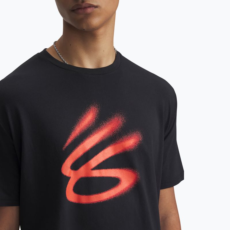 Krepšinio marškinėliai Under Armour Curry Playable 1 Tee black/fire 3