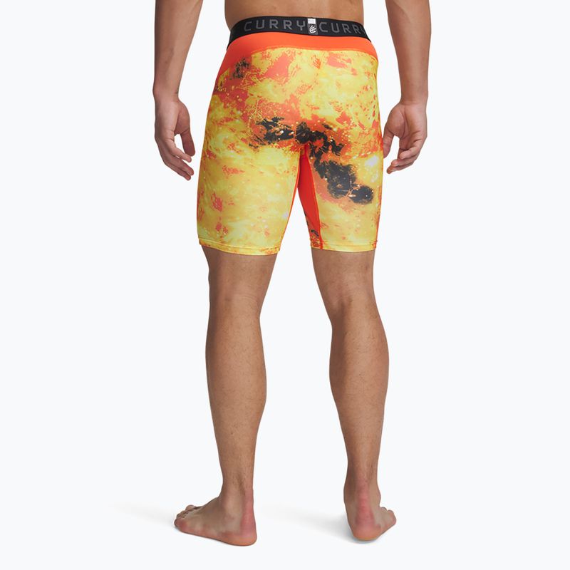 Vyriški šortai Under Armour Curry HeatGear Printed fire / black 3