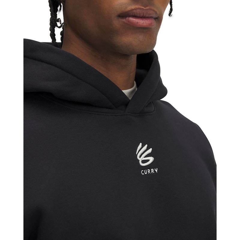 Vyriškas džemperis Under Armour Curry Splash Hoodie black / white clay 3
