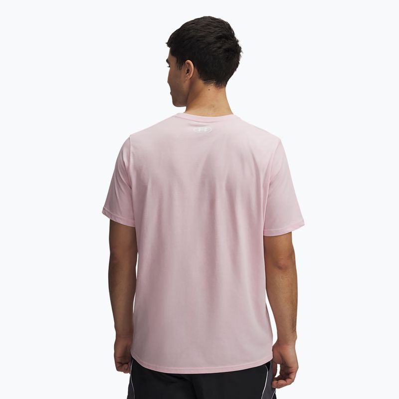 Vyriški marškinėliai Under Armour Sportstyle Left Chest prime pink/white 2