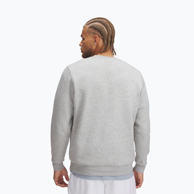 Vyriškas džemperis Under Armour Essential Fleece Crew mod gray light heather/white 2