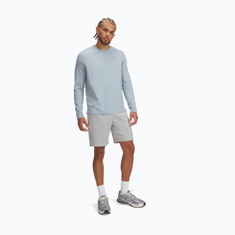 Vyriški šortai Under Armour Icon Fleece mod gray light heather/white 2