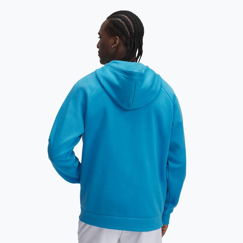 Vyriškas džemperis Under Armour Rival Fleece FZ Hoodie ether blue/white 2