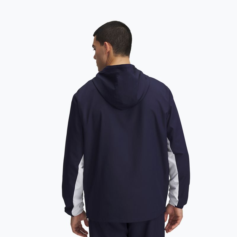 Vyriška striukė Under Armour Rival Woven Windbreaker midnight navy/midnight navy/white 2