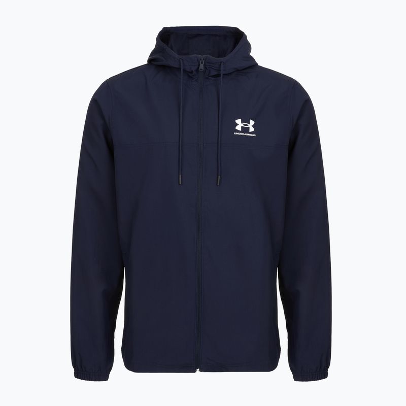 Vyriška striukė Under Armour Rival Woven Windbreaker midnight navy/midnight navy/white 3