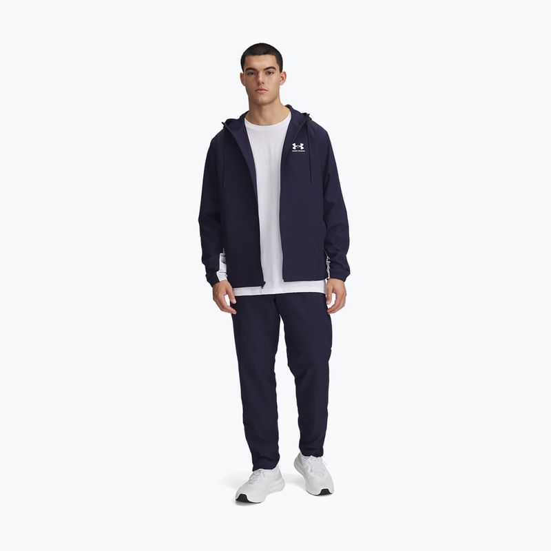 Vyriškos kelnės Under Armour Rival Woven Windbreaker Pant midnight navy/midnight navy/white 2