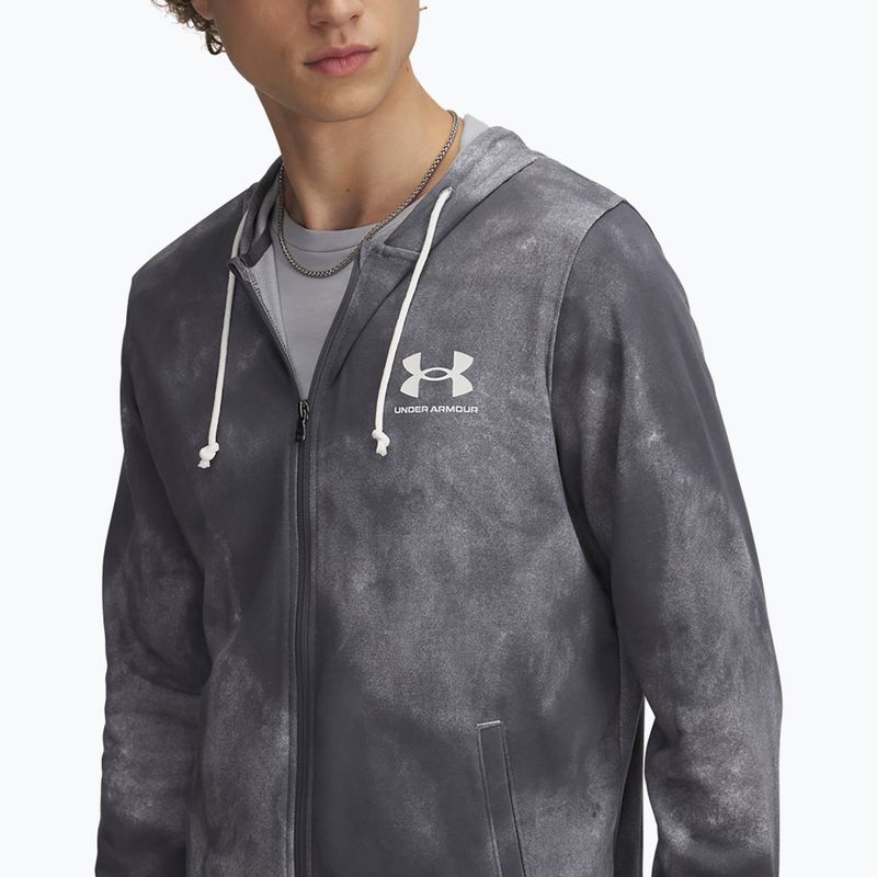 Vyriškas džemperis Under Armour Rival Terry Printed FZ castlerock/onyx white 3