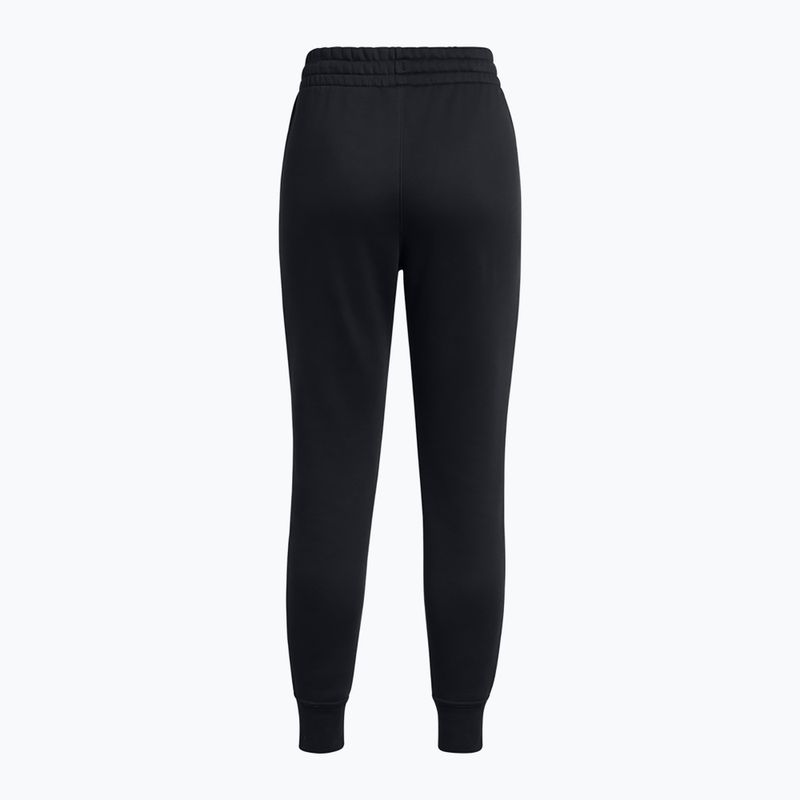 Moteriškos kelnės Under Armour Icon Fleece Jogger black/black/white 2