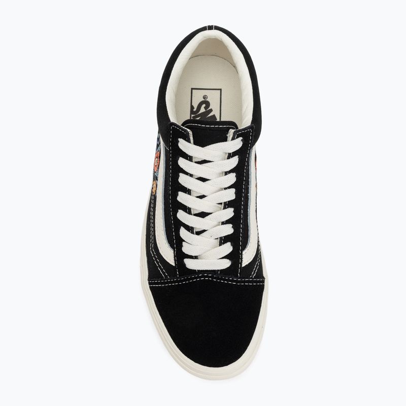 Batai Vans Old Skool black floral 5