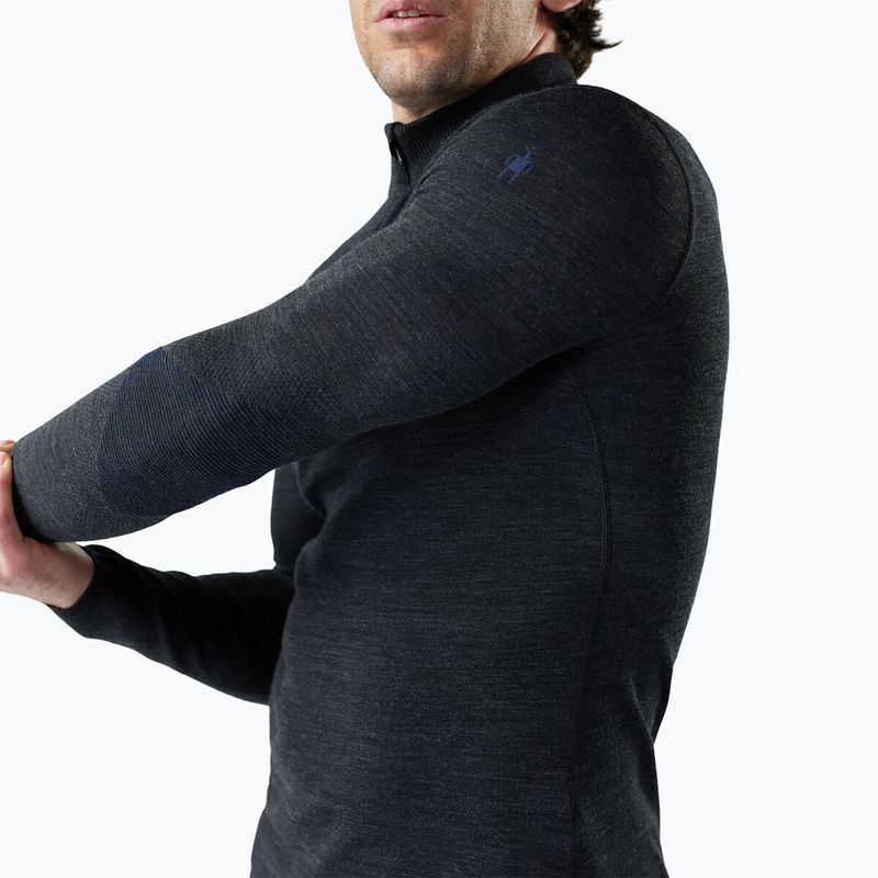 Vyriška termo palaidinė Smartwool Intraknit Thermal Merino Base Layer 1/4 Zip charcoal/nightfall blue 3