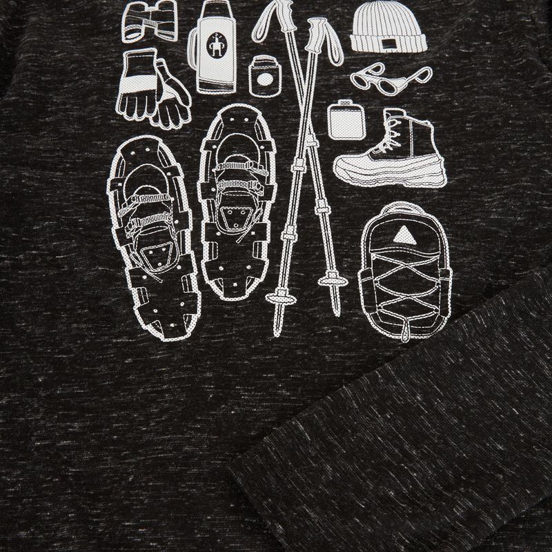 Vyriški marškinėliai ilgomis rankovėmis Smartwool Merino Hemp Blend Gear Up Graphic black heather 6