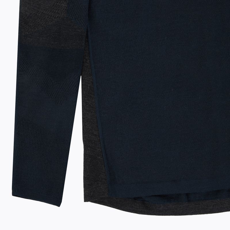 Vyriškas termoaktyvus marškinėlis ilgomis rankovėmis Smartwool Intraknit Thermal Merino Baselayer Colorblock Crew deep navy/charcoal 3