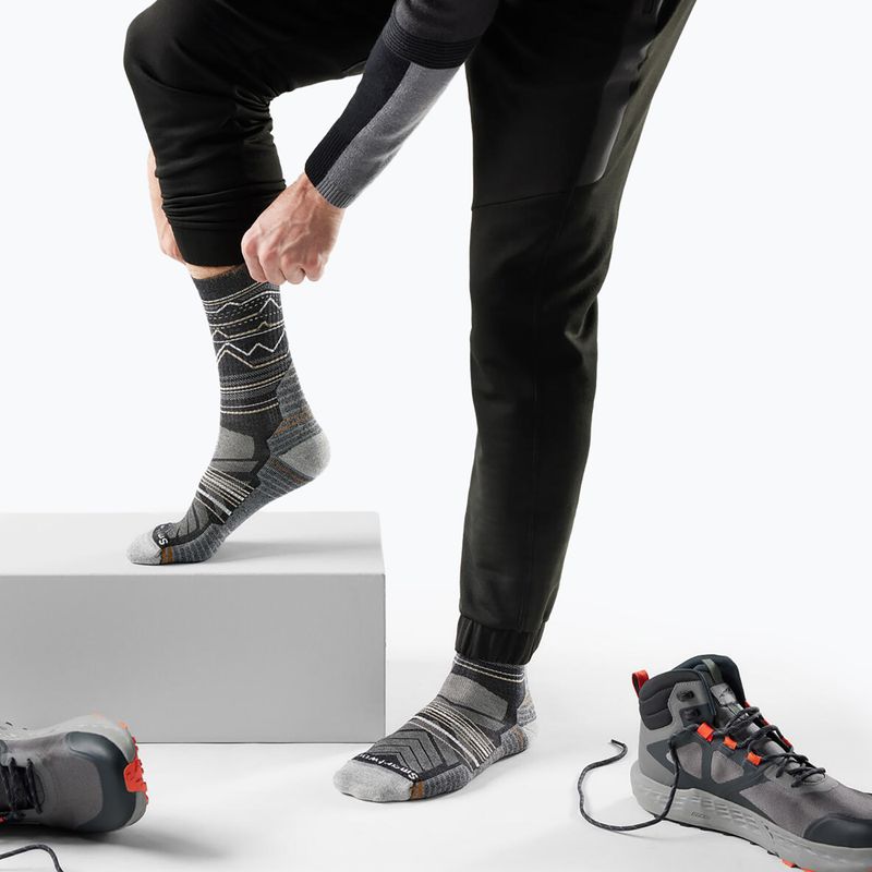 Kojinės Smartwool Hike Light Cushion Mountain Moose Crew char/ltgray 2