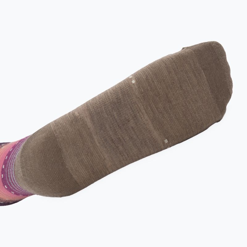 Moteriškos kojinės Smartwool Everyday Stitch Stripe Crew fossil/purple 4