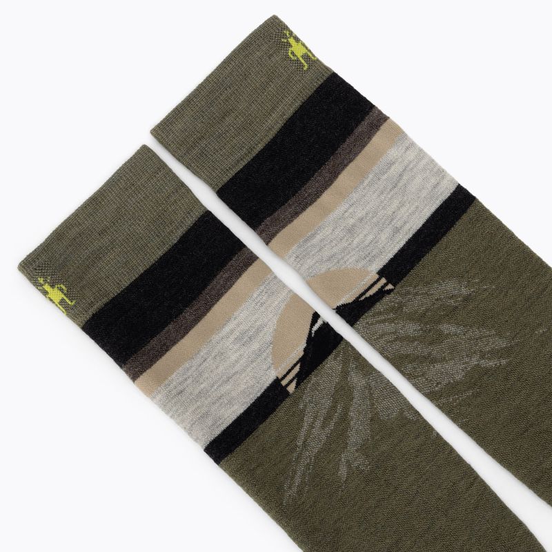 Kojinės snieglenčių sportui Snowboard Targeted Cushion Mountain Sunrise OTC winter moss 3