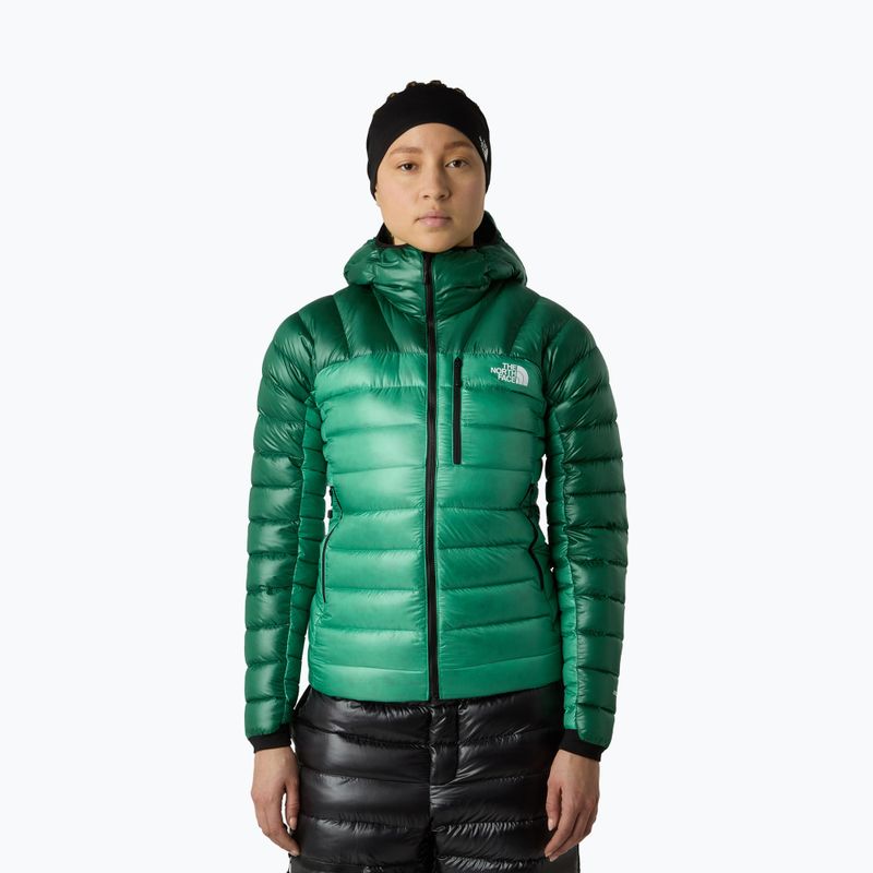 Moteriška pūsta striukė The North Face Summit Breithorn Hoodie nebula green/evergreen