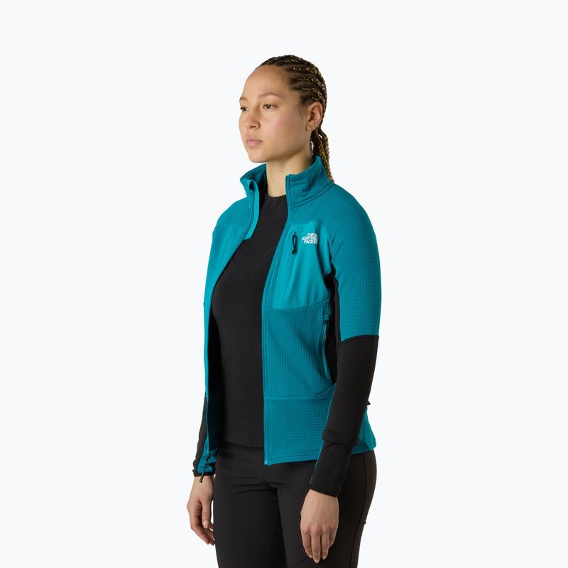 Moteriškas džemperis The North Face Polartec Powergrid Stormgap antracito pilka/tnf juoda 4