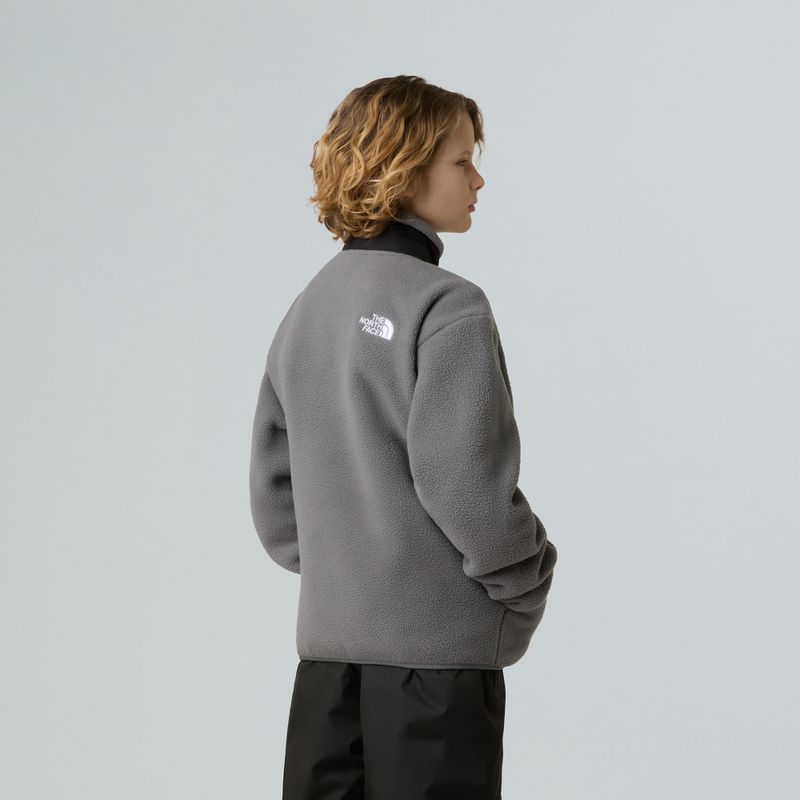 Vaikiškas fliso džemperis The North Face Yumiori Full Zip smoked pearl/black 3