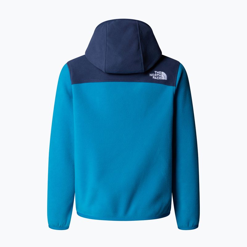 Vaikiškas flisinis džemperis The North Face Teen Glacier Full Zip Hoodie dusk blue/summit navy 2