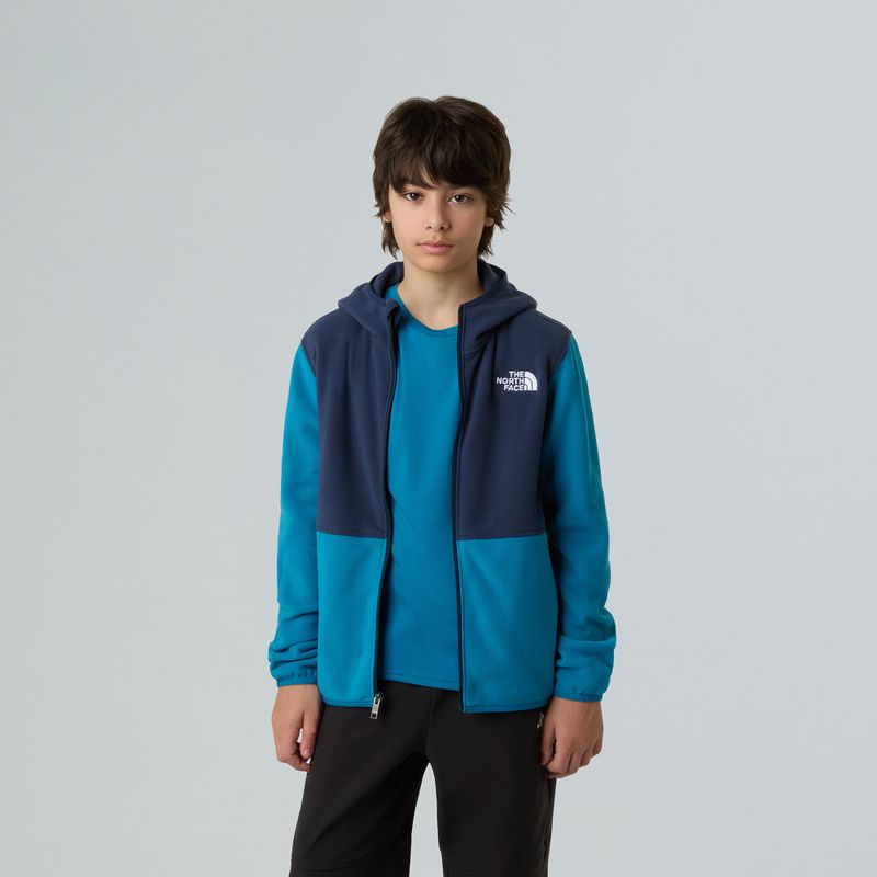 Vaikiškas flisinis džemperis The North Face Teen Glacier Full Zip Hoodie dusk blue/summit navy 6