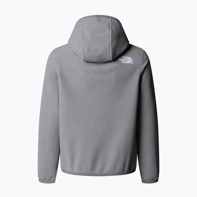 Vaikiškas flisinis džemperis The North Face Teen Glacier Full Zip Hoodie mid grey heather 2