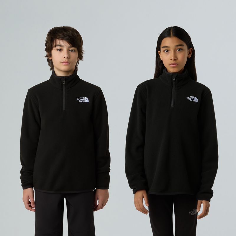 Vaikiškas fliso džemperis The North Face Teen Glacier 1/4 Zip black 3