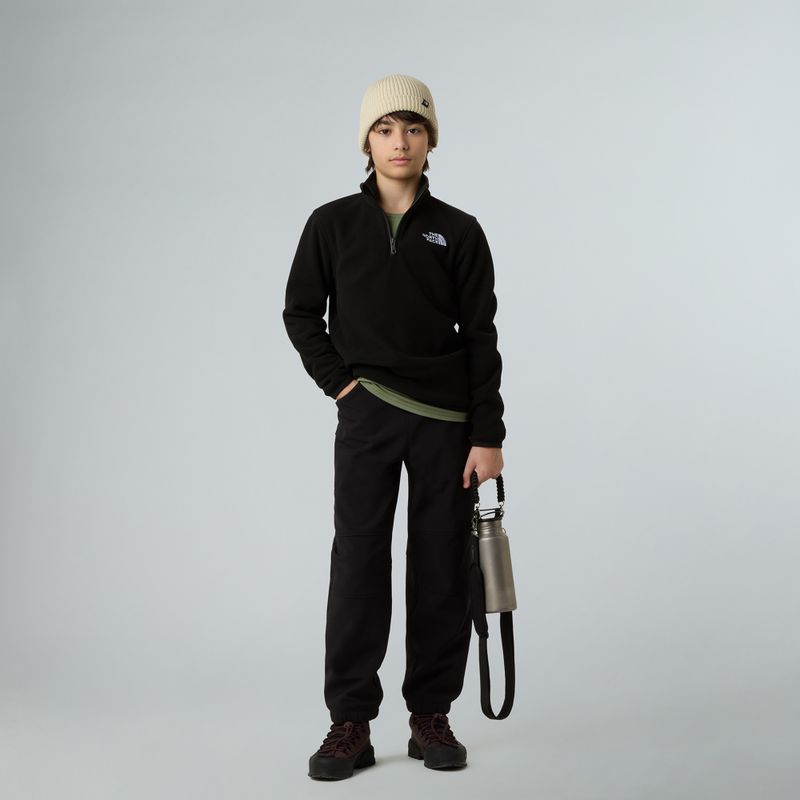 Vaikiškas fliso džemperis The North Face Teen Glacier 1/4 Zip black 4