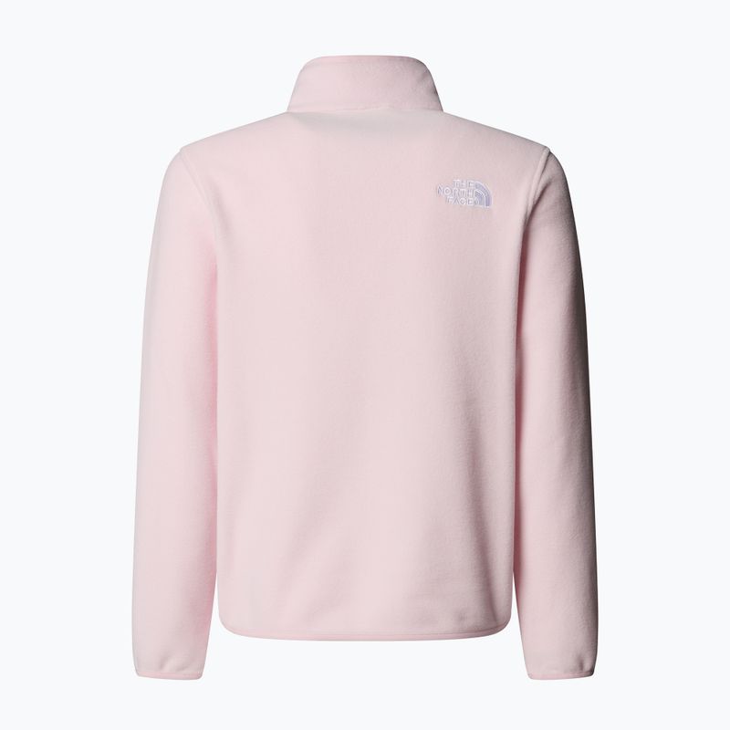Vaikiškas fliso džemperis The North Face Teen Glacier 1/4 Zip pale blossom 2
