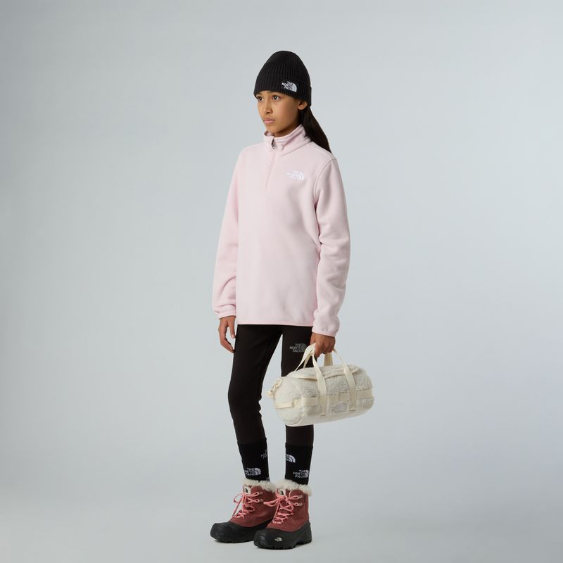 Vaikiškas fliso džemperis The North Face Teen Glacier 1/4 Zip pale blossom 4