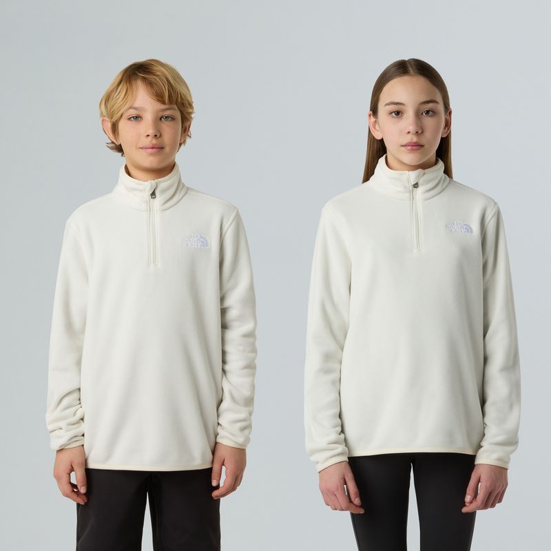 Vaikiškas fliso džemperis The North Face Teen Glacier 1/4 Zip wine dune 3