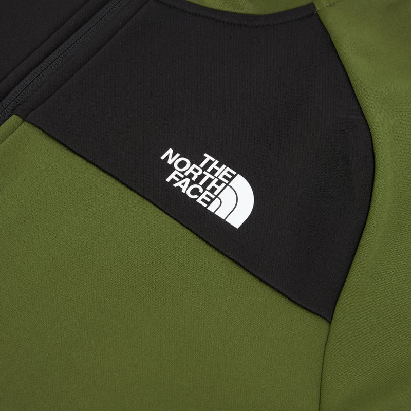 Vyriškas džemperis The North Face Reaxion Fleece Full Zip Hoodie woodland green/black 3