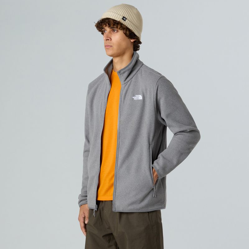 Vyriškas fliso džemperis The North Face Glacier Fleece mid grey heather 4