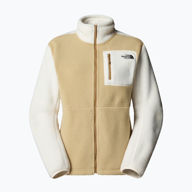 Moteriškas fliso džemperis The North Face Yumiori Full Zip khaki stone/white dune