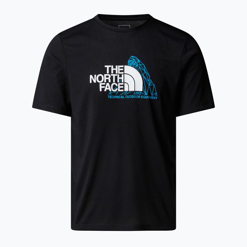 Vyriški marškinėliai The North Face Mountain Foundation Graphic black