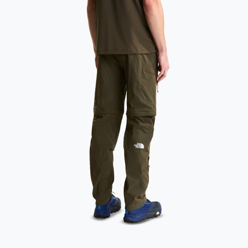 Vyriškos žygio kelnės The North Face Exploration Regular Tapered Convertible taupe green 3
