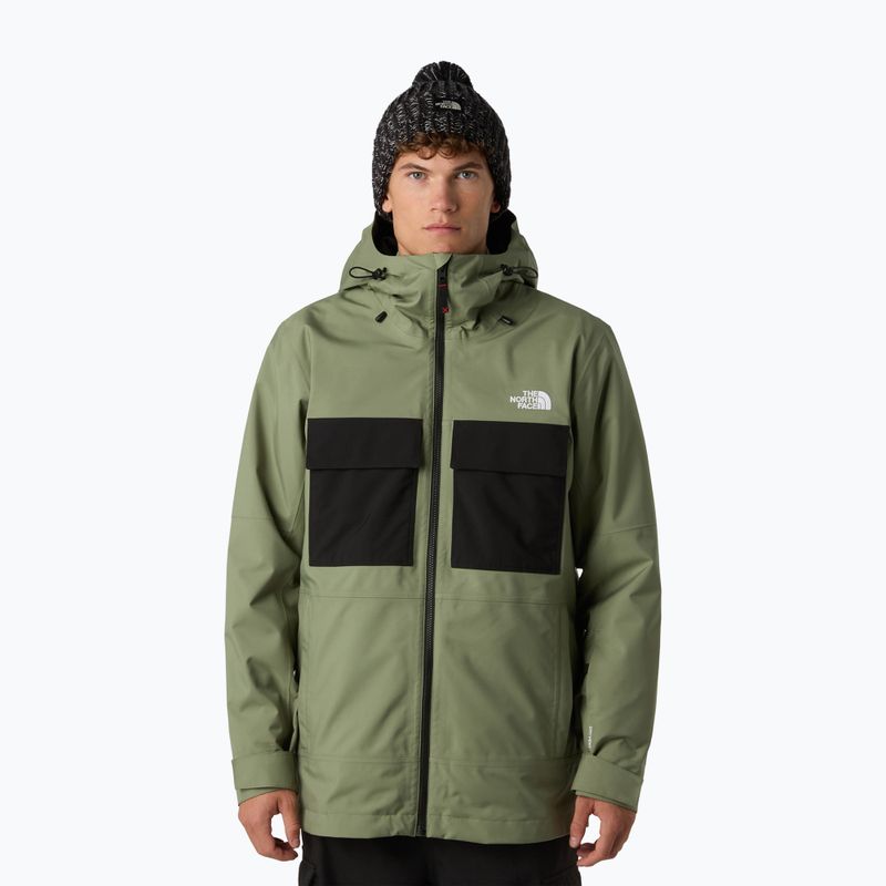 Vyriška snieglenčių striukė The North Face Fourbarrel Triclimate bark mist/black 11