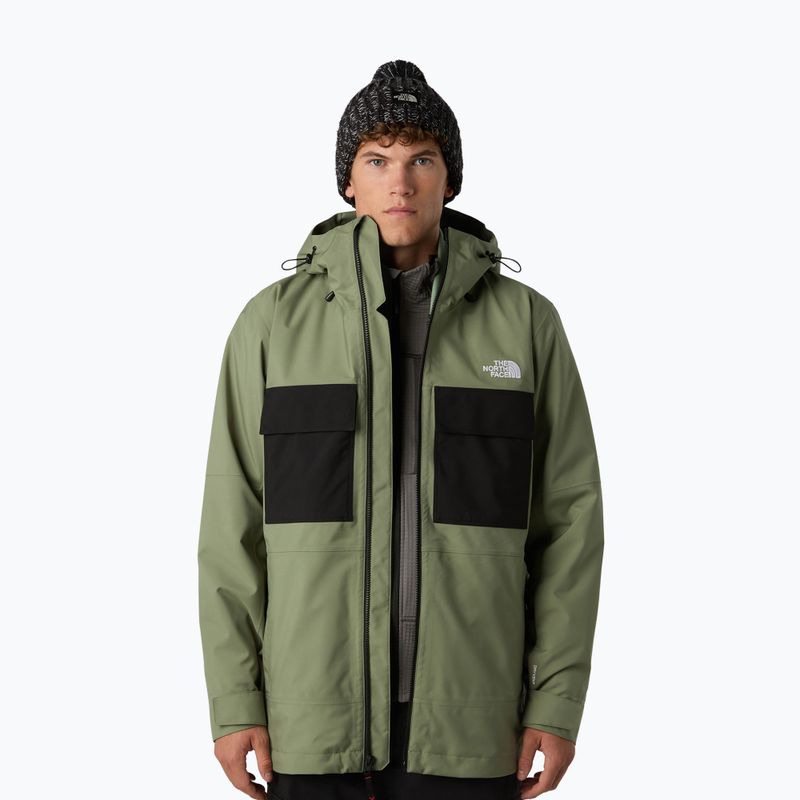 Vyriška snieglenčių striukė The North Face Fourbarrel Triclimate bark mist/black 2